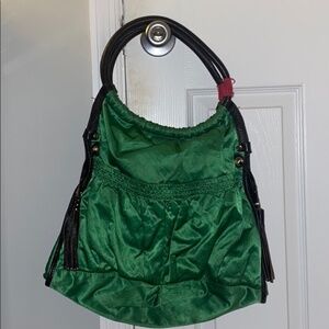 JPK Green Satin shoulder bag